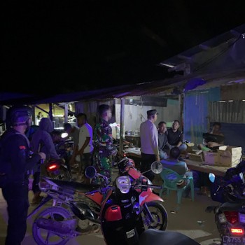 Ciptakan Kamtibmas jelang pungut dan hitung suara, Polres Kepulauan Tanimbar gelar Patroli skala besar TNI-Polri