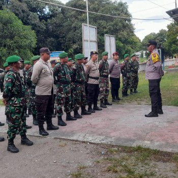 Apel Siaga Gabungan Kolaborasi Polri dan TNI Untuk Menjaga Stabilitas Keamanan Pilkada Serentak