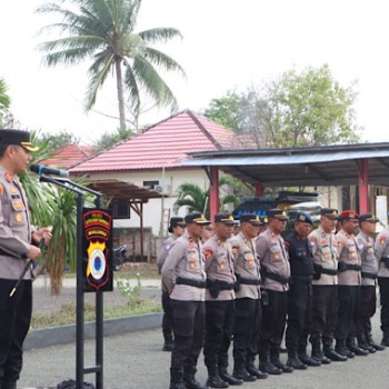 Pimpin apel konsolidasi pasca pengamanan Pilkada, Kapolres Kepulauan Tanimbar sampaikan terima kasih