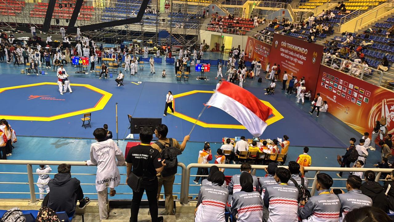 Tim Taekwondo Garuda Bhayangkara Presisi Polri Raih 8 EmasI dalam Ajang Kejuaraan Terbuka Quang Ninh Vietnam