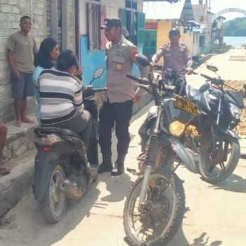 Gelar Patroli Dialogis, Polsek Nirunmas ciptakan Cooling System di siang hari