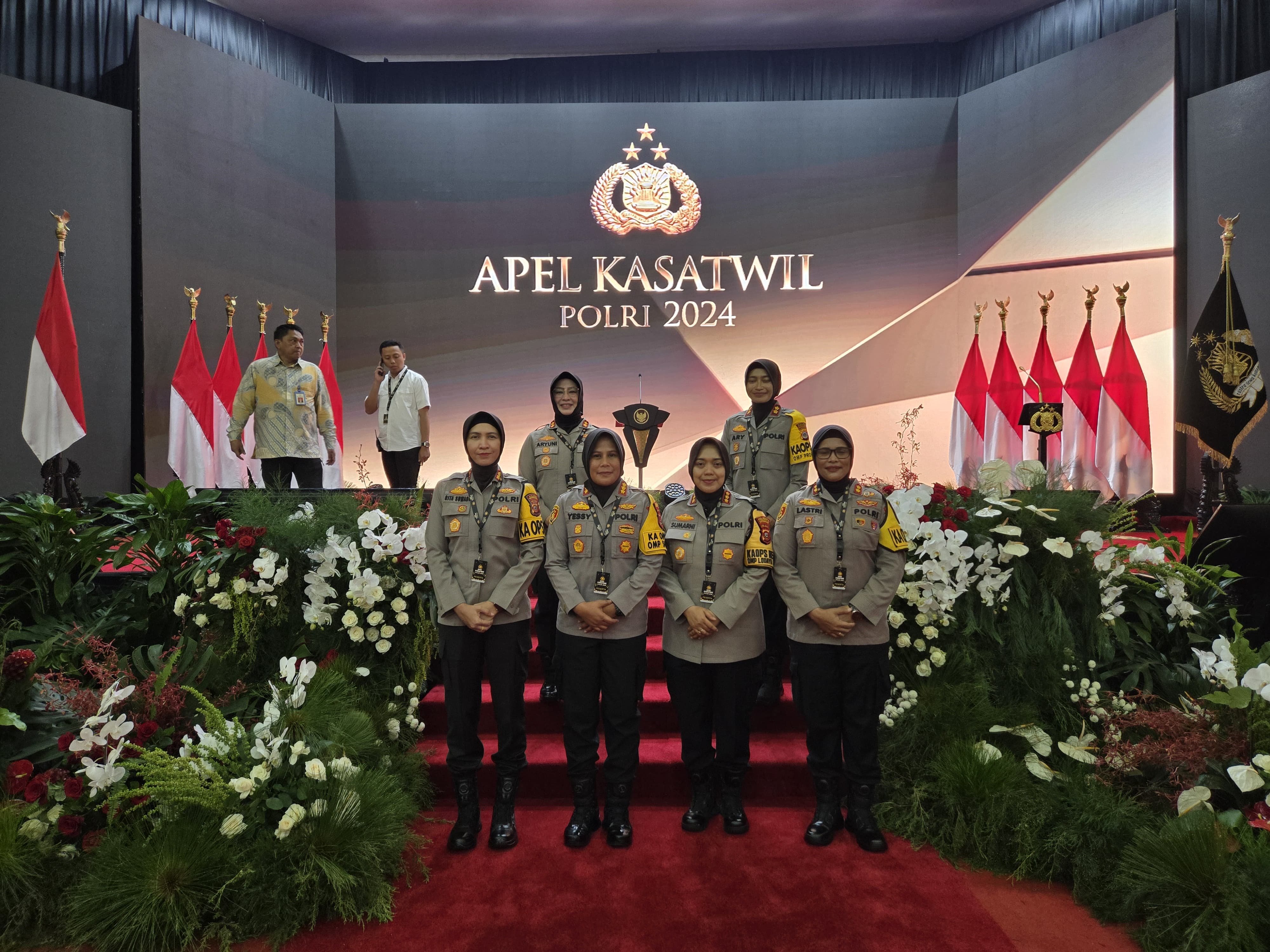 Kapolres Buru AKBP Sulastri Sukidjang S.H., S.I.K., M.M. hadiri Apel Kasatwil di Akpol Semerang