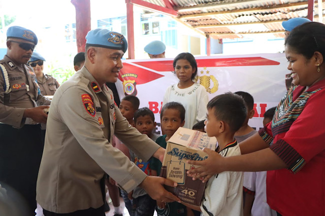 Wujudkan kepedulian terhadap sesama, Sipropam Polres Kepulauan Tanimbar gelar Bakti Sosial