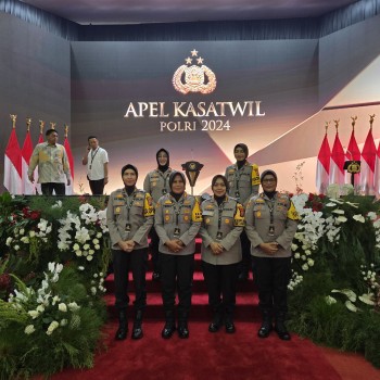Kapolres Buru AKBP Sulastri Sukidjang S.H., S.I.K., M.M. hadiri Apel Kasatwil di Akpol Semerang