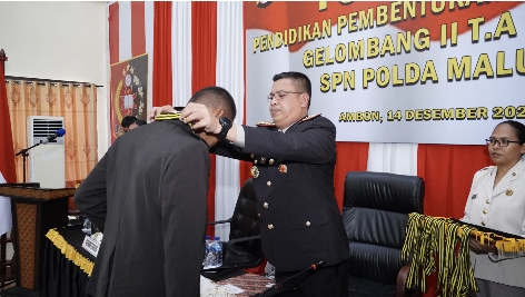 148 Siswa Diktuba Polri Gelombang Kedua Diyudisium, Ini Pesan Kapolda Maluku