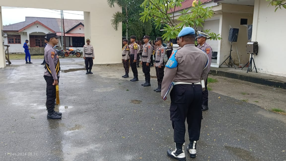 Piket Jaga Polres Buru Selatan Melaksanakan Serah Terima