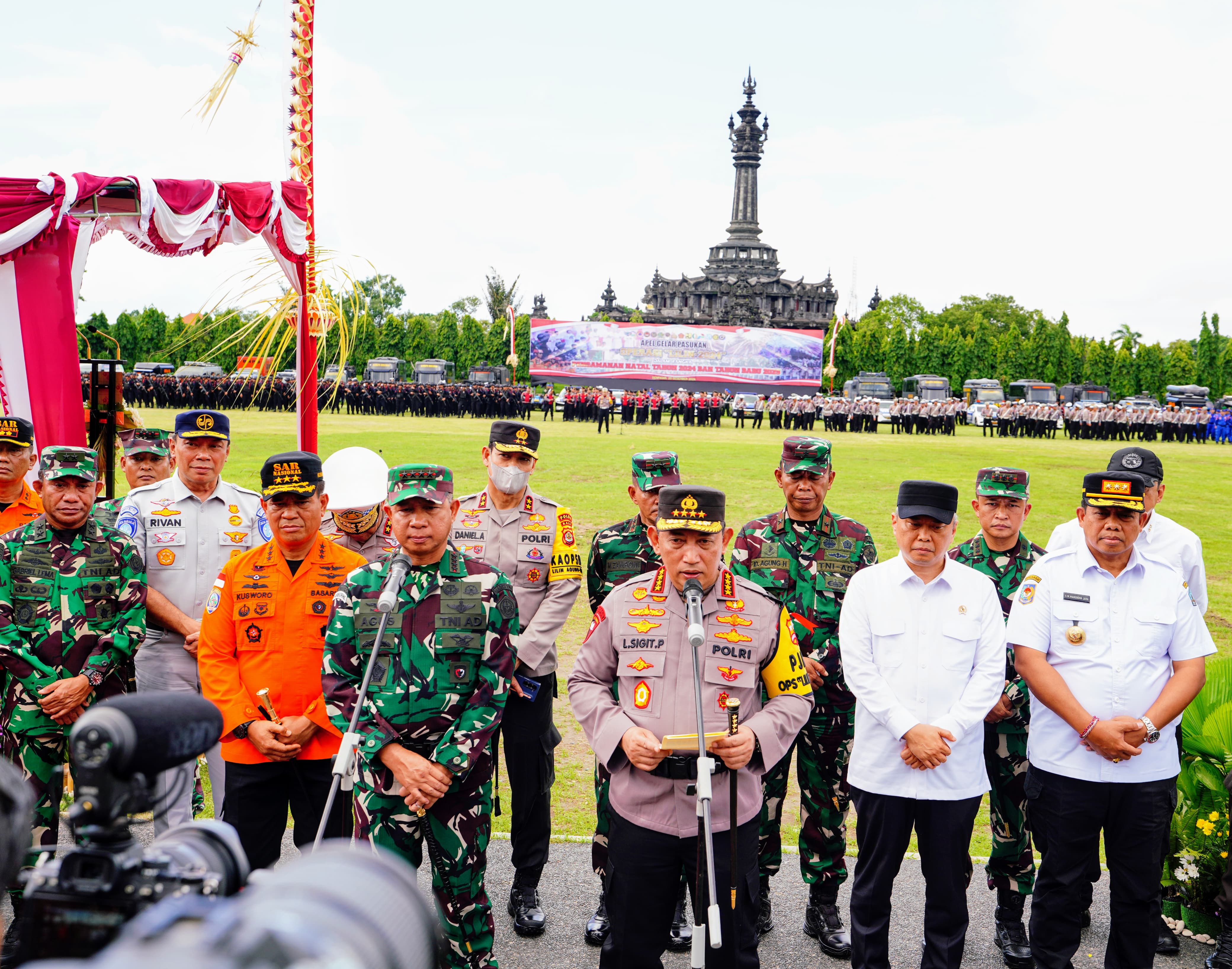 Kapolri Beserta Panglima TNI Pimpin Operasi Lilin 2024 untuk Pengamanan Natal dan Tahun Baru