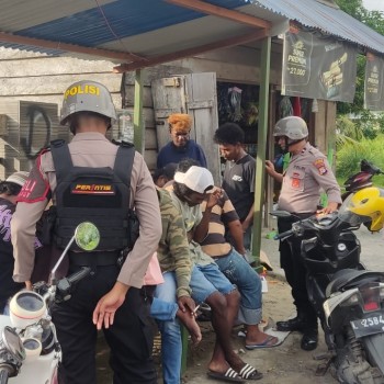 Operasi Lilin Salawaku 2024 Satuan Samapta Polres Kepulauan Aru Laksanakan Himbauan Kamtibmas Pada Masyarakat.