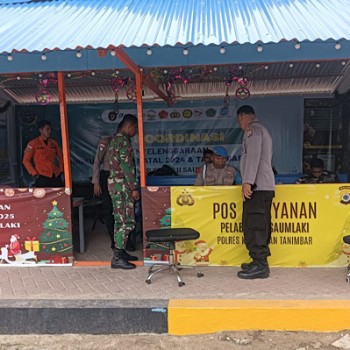 Subsatgas Propam kontrol kehadiran Personel Pos Ops Lilin Salawaku 2024 Polres Kepulauan Tanimbar