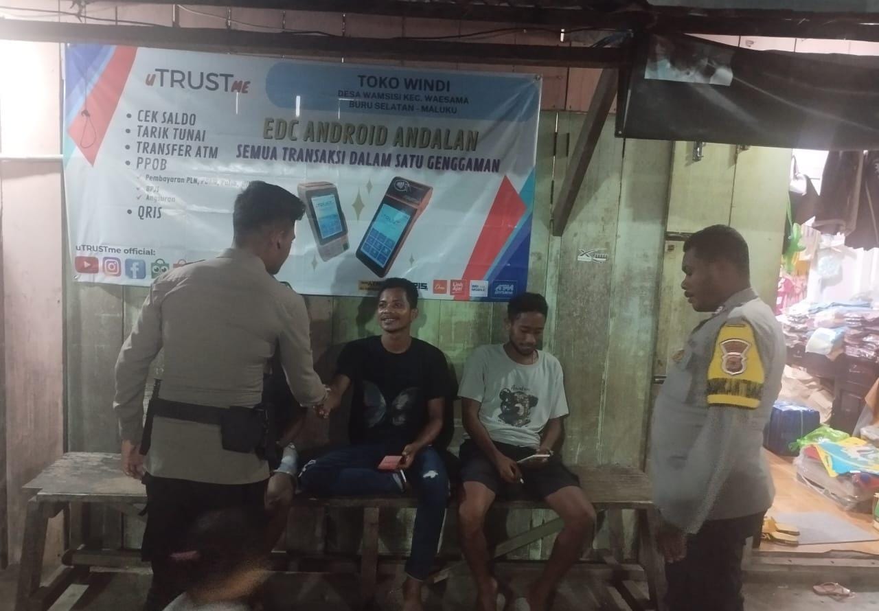 Pasca Natal dan Menjelang Tahun Baru 2025, Polsek Waesama Tingkatkan Patroli KRYD