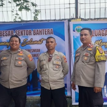 Pengamanan Oleh personil Kepolisian terhadap Peresmian Gedung Gereja Yabok Jemaat GPM Imanuel OSM