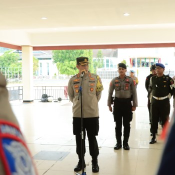 Kapolresta Ambon Pimpin Apel Gelar Pasukan Pengamanan Malam Tahun Baru