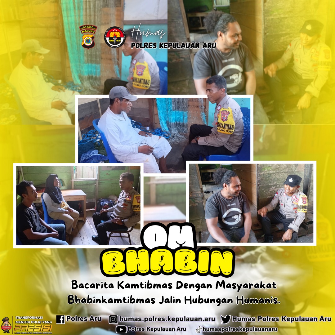 Bacarita Kamtibmas Dengan Masyarakat Bhabinkamtibmas Jalin Hubungan Humanis
