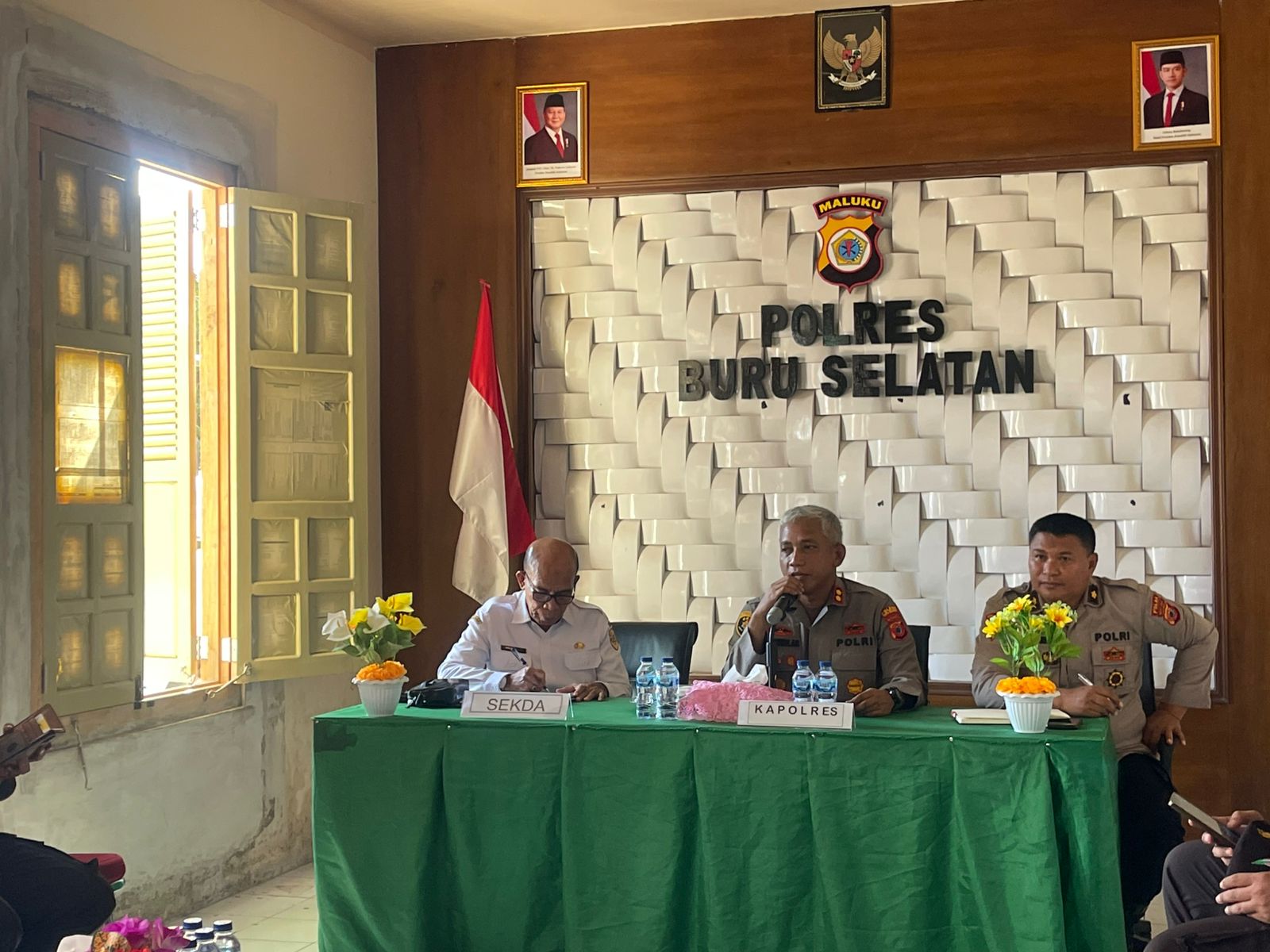 Kapolres Buru Selatan Buka Rakor Penanaman Jagung Serentak