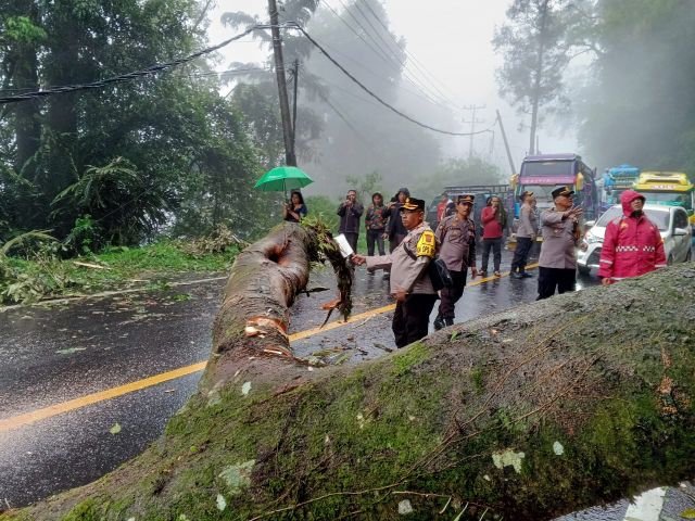 Akses Jalur Medan-Brastagi Terputus, TNI-Polri Bersinergi Lakukan Evakuasi Korban