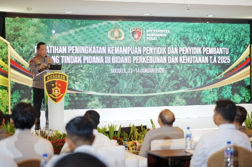 Hadiri Pelatihan Penyidik, Kapolri Minta Jajaran Cegah Potensi Kebocoran Anggaran Negara