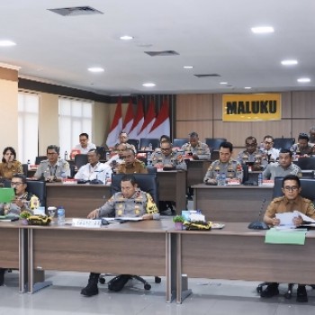 Jelang Penanaman Jagung Satu Juta Hektar Wakapolda Maluku Rakor Bersama Kementan Secara Daring
