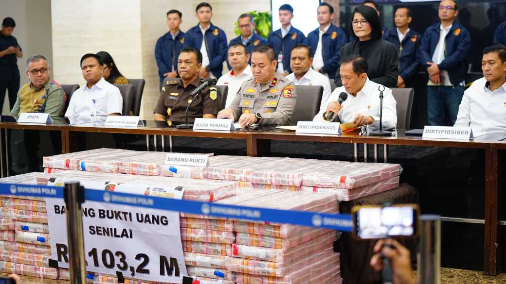Polri Tetapkan PT AJP dan FH Sebagai Tersangka TPPU Judol, Sita Uang Rp 103,27 Miliar