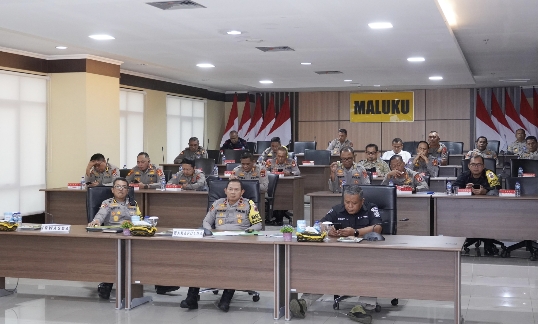 Polda Maluku Ikut Rapat Evaluasi Program Ketahanan Pangan Yang Digelar Mabes Polri