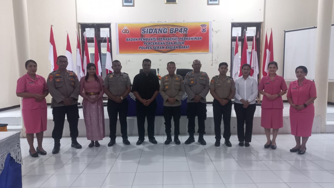 Polres Seram Bagian Barat Gelar Sidang BP4R Bagi Dua Anggota Polri.