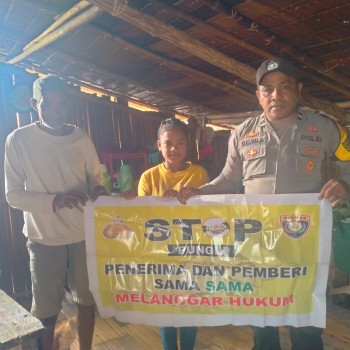 Sambangi Warga Binaan, Bhabinkamtibmas Elnusa Sosialiasasikan Saber Pungli