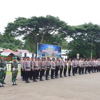 Polres SBT Laksanakan Apel Gelar Pasukan Ops Keselamatan Salawaku 2025