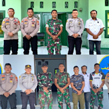 Jalin silaturahmi dan sinergitas TNI Polri, Plh. Kapolsek Selaru kunjungi Koramil dan Posal