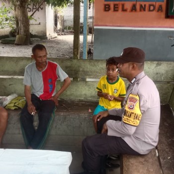 Giat DDS, Bhabinkamtibmas Desa Lumahlatal Sampaikan Pesan Kamtibmas.