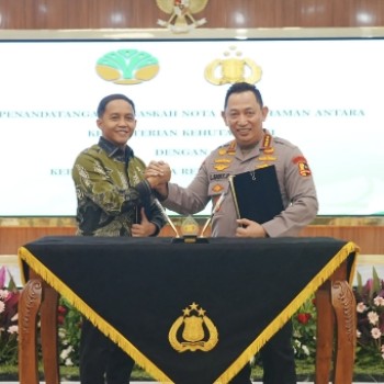 Kapolri dan Menhut Perkuat Sinergitas Upaya Perlindungan Kawasan Hutan