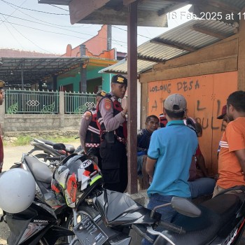 Patroli Antisipasi kejahatan 3 C, Sat Samapta Polres Buru Selatan berikan himbauan kamtibmas