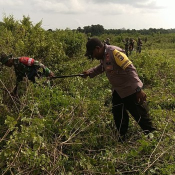 TNI-Polri Berkolaborasi Dengan Warga Desa Werwaru, Buka Lahan Perkebunan Wujudkan Ketahanan Pangan