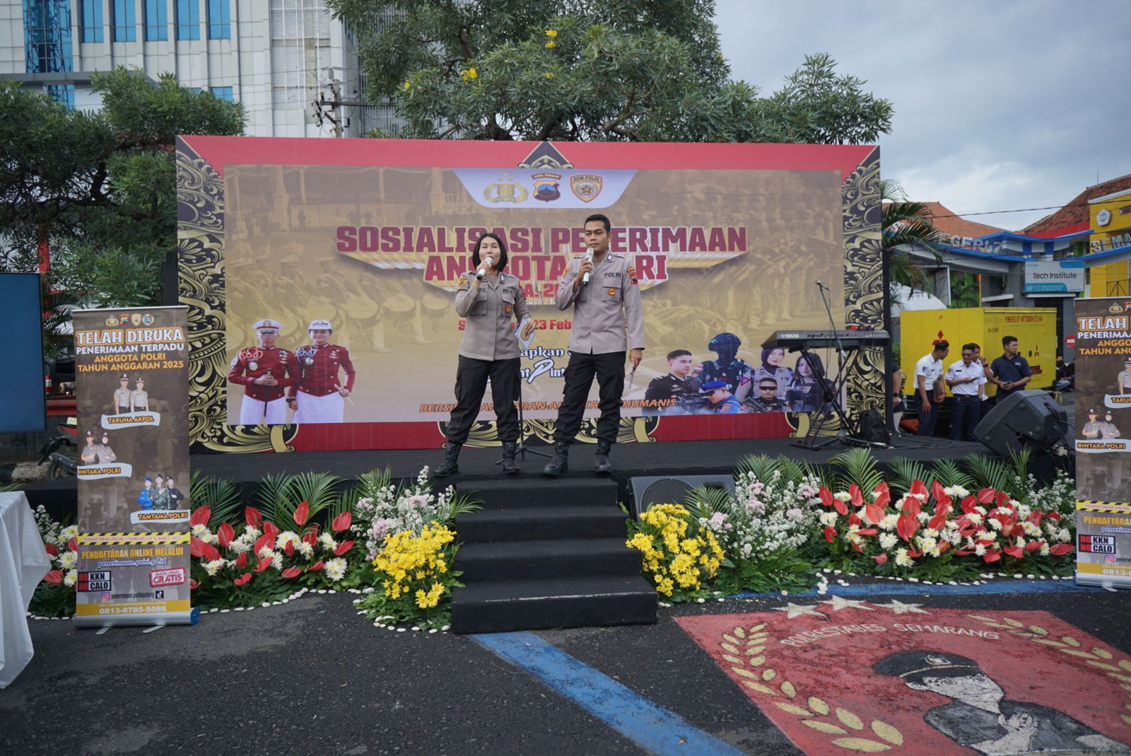 Sosialisasi Rekrutmen Terpadu Polri di CFD Semarang: Masuk Polisi Gratis!