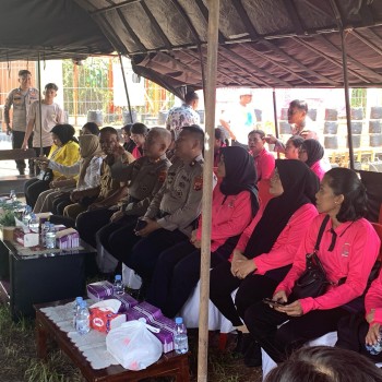 Polres Buru Selatan dan Polsek Jajaran Ikuti Launching Program Pekarangan Pangan Lestari dan  Kegiatan Ketahanan Pangan