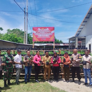 Polsek Waesama Polres Buru Selatan Dukung Ketahanan Pangan dan Makan Bergizi Gratis.