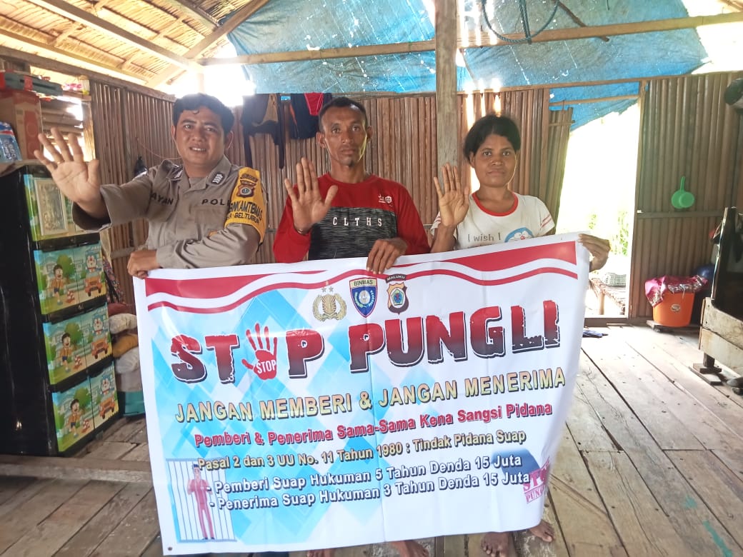 Tingkatkan Sosialisasi Anti Pungli Bhabhinkamtibmas Harapkan Masyarakat Bekerja Sama Tolak pungli.