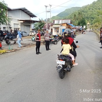 Cegah Kemacetan di Bulan Puasa, Polres Buru Selatan Atur Lalu Lintas Sore Hari Selama Ramadhan