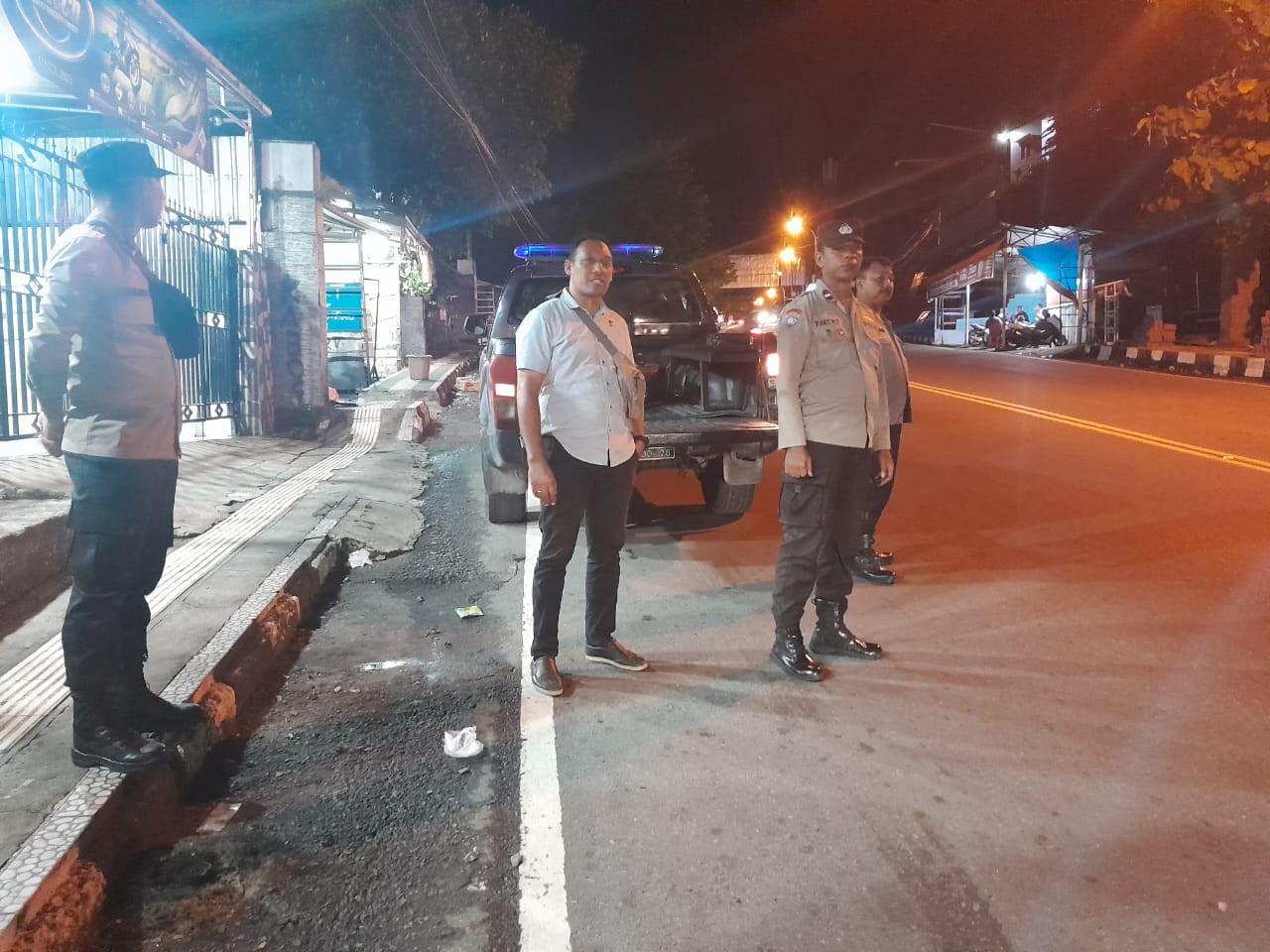Polsek Sirimau Gelar Patroli Malam, Pastikan Situasi Kamtibmas Selama Ramadan