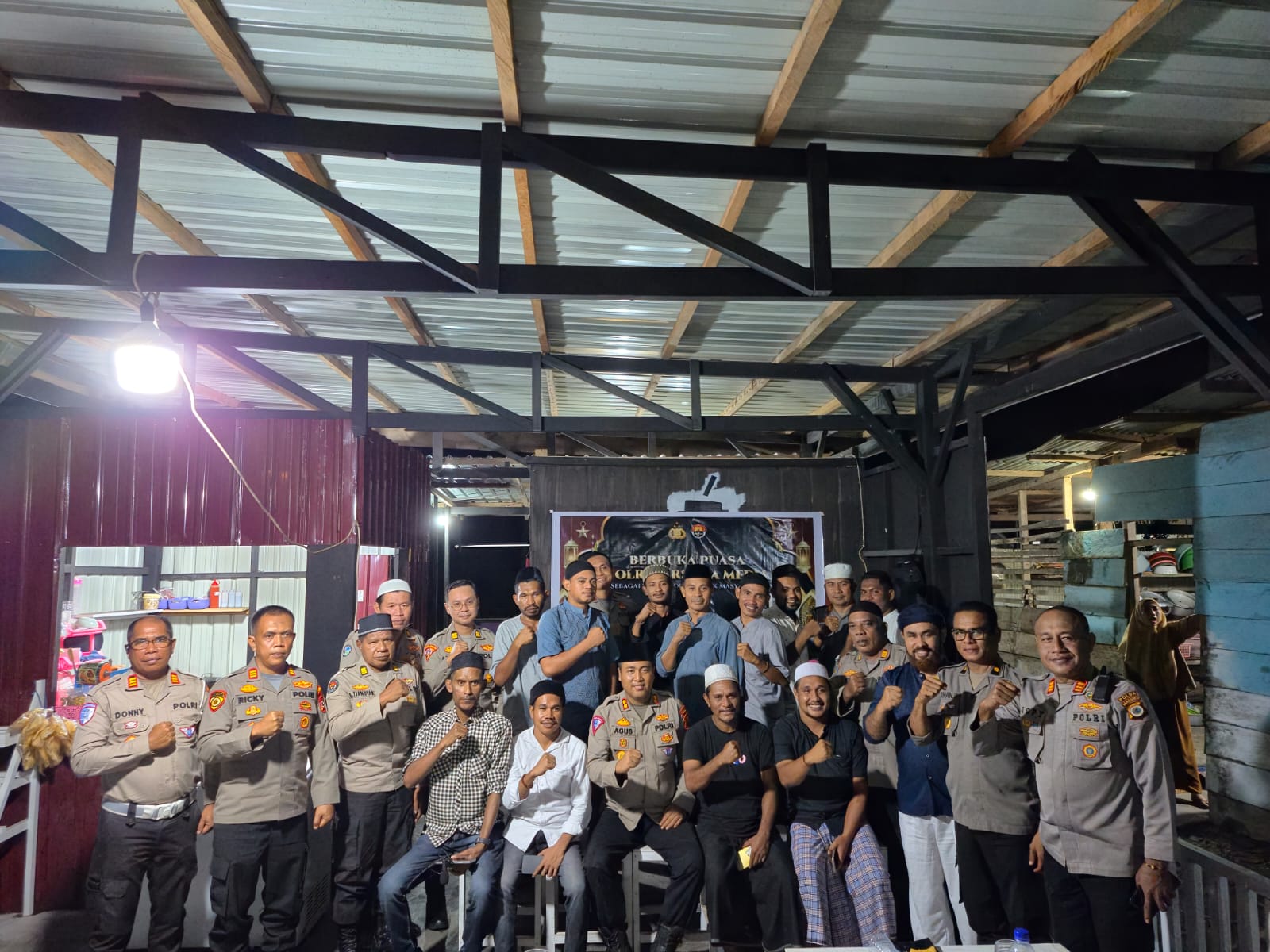 Polres SBT Gelar Buka Puasa Bersama dengan Awak Media SBT