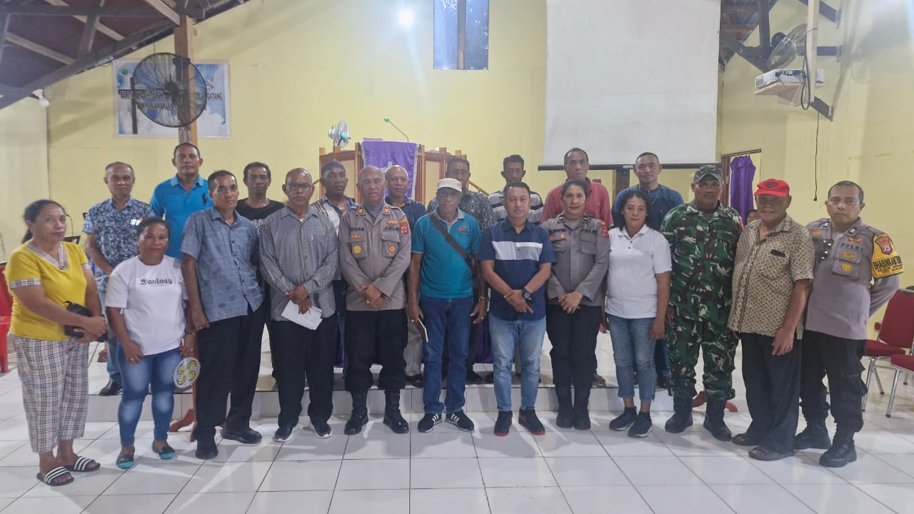 Polsek Nusaniwe Gelar Pertemuan Warga Bahas Persoalan Kamtibmas