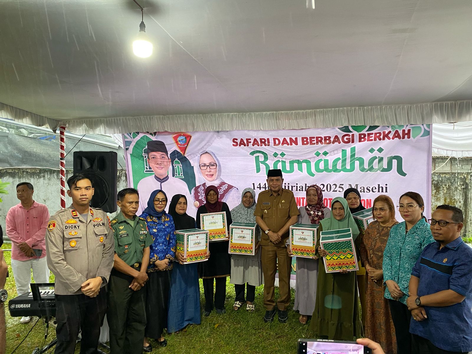 Polsek Teluk Ambon Laksanakan Pengamanan Kegiatan Safari Ramadhan dan Berbagi Berkah di Desa Poka