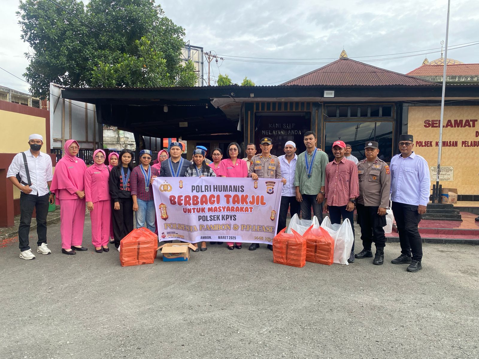 Polsek KPYS Gelar Pembagian Takjil dan Buka Puasa Bersama di Bulan Ramadhan