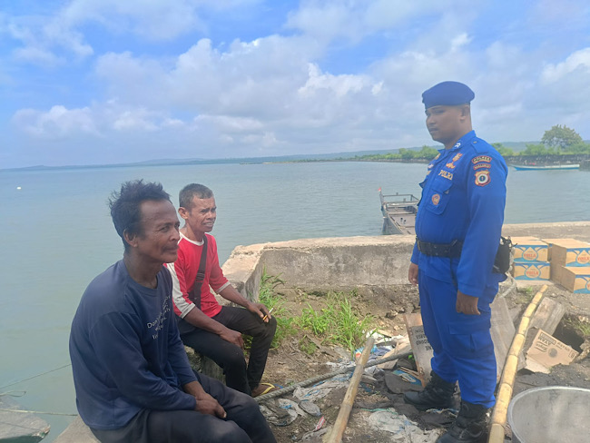 Imbau keselamatan berlayar, Sat Polair Polres Kepulauan Tanimbar sambangi Nelayan