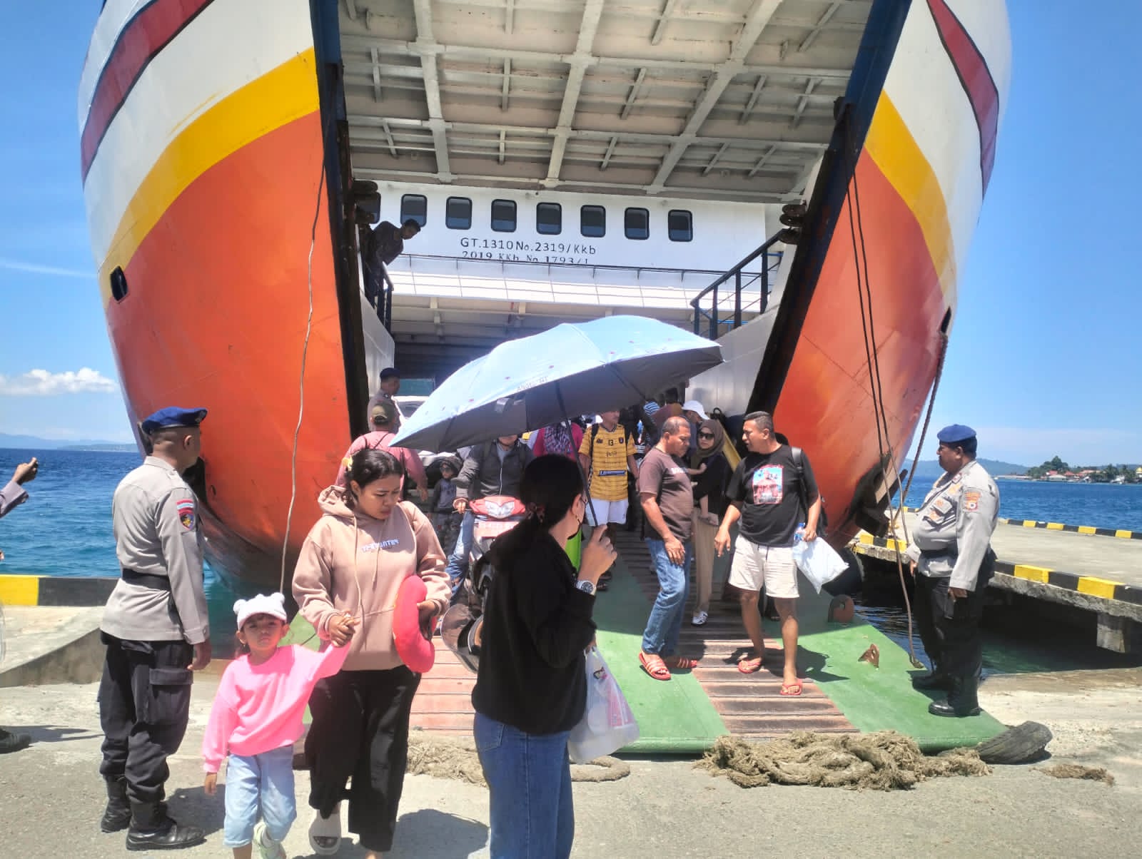 Polresta Ambon Perketat Pengamanan di Pelabuhan Tulehu Jelang puncak Arus Mudik Lebaran 2025