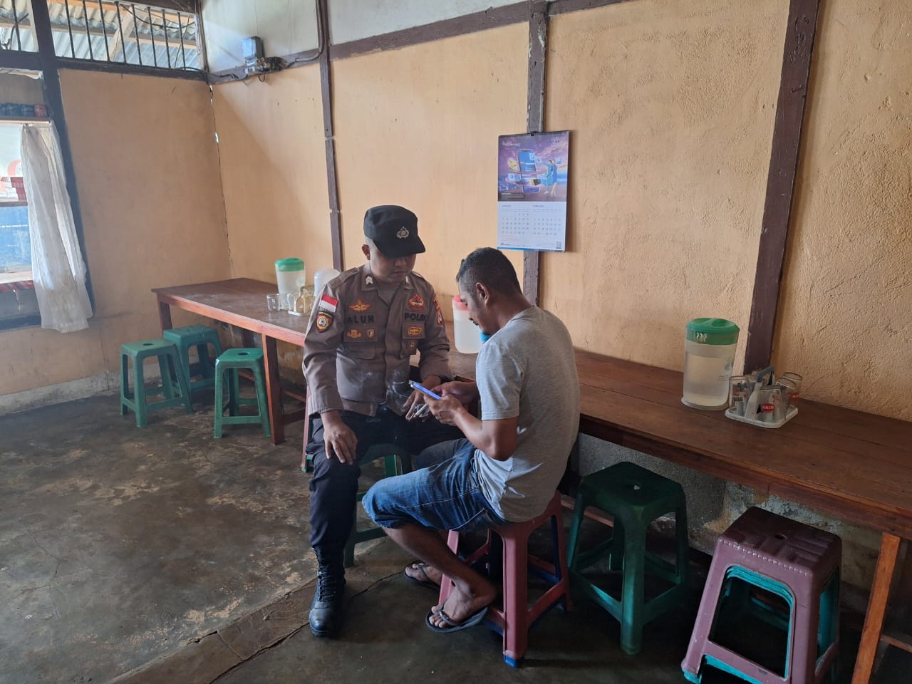 Polsek Tepa Sosialisasikan Situs Judi Online, Minta Warga Hindari Pelanggaran  Hukum