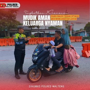 Personel Polres Maluku Tengah Kembali Rutin Laksanakan Pengaturan Arus Lalin