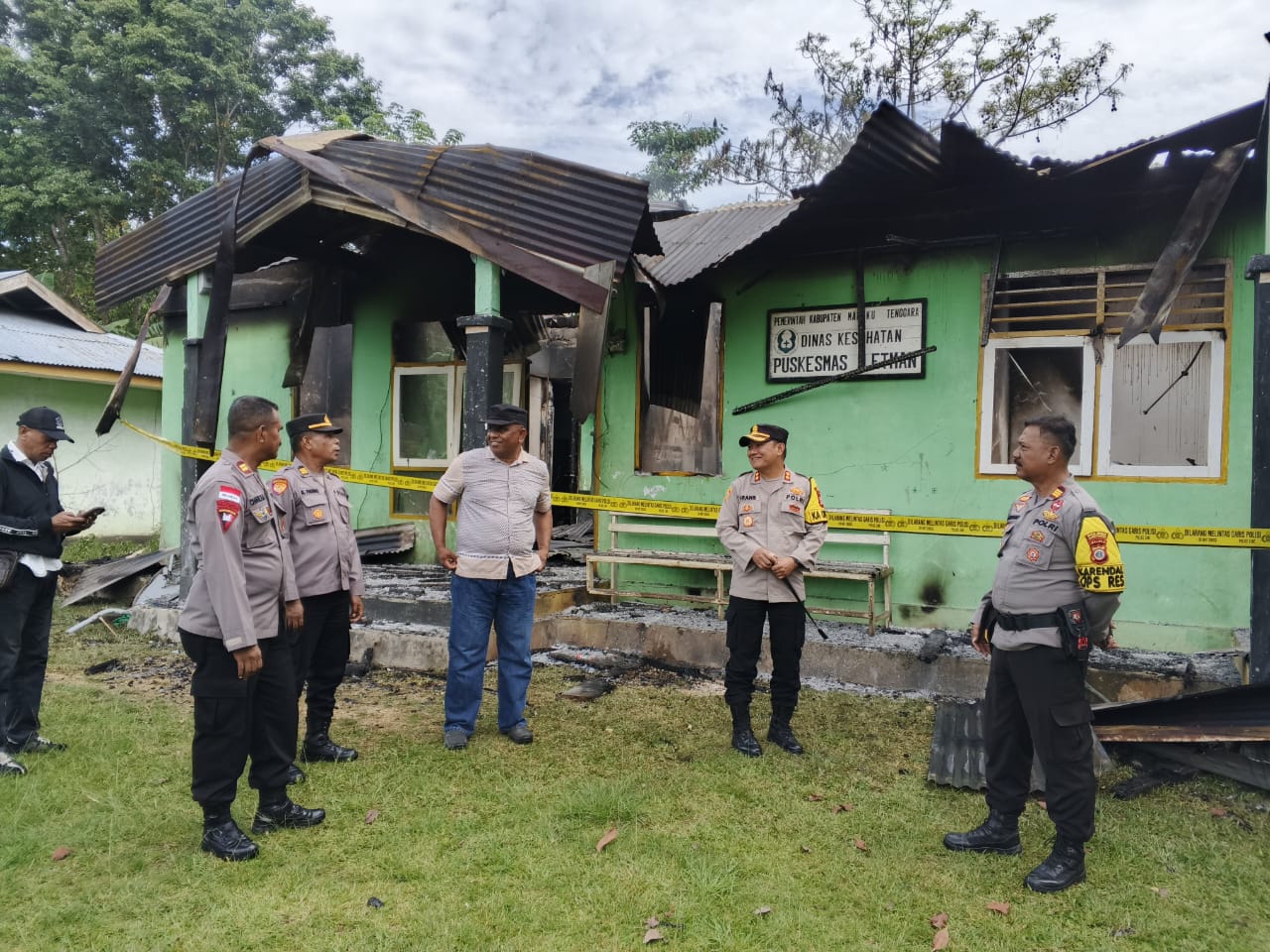 Puskesmas Letman Terbakar, Polres Malra Kejar Pelaku Pembakaran