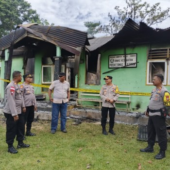 Puskesmas Letman Terbakar, Polres Malra Kejar Pelaku Pembakaran