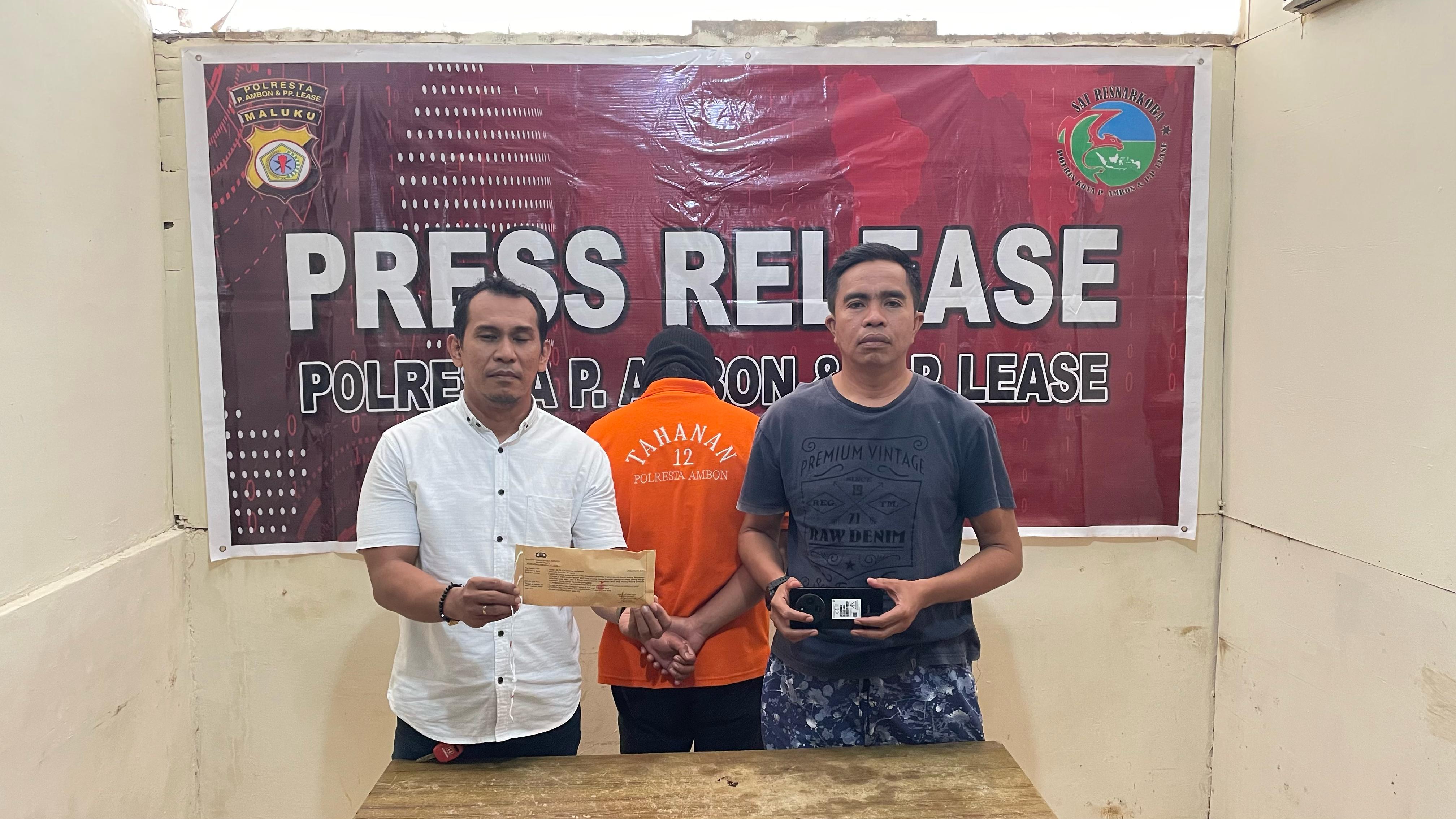 Polresta Ambon Tangkap Pengedar Narkoba di Teluk Ambon, Sabu dan Ganja Diamankan