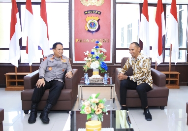 Kapolda Maluku Terima Kunjungan Anggota DPR RI