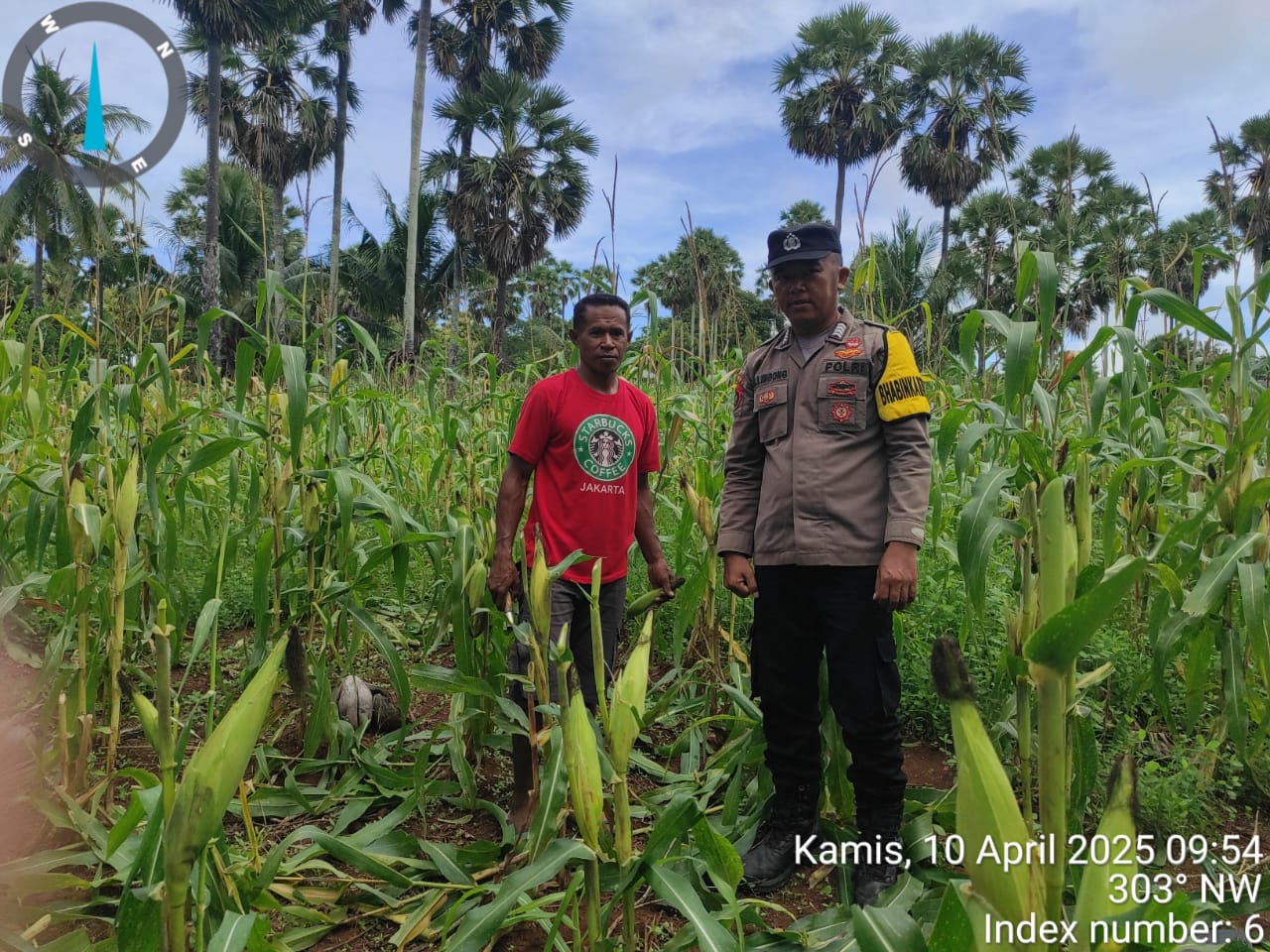 Bhabinkamtibmas Desa Oirata Barat Ingatkan Warga Dukung Program Ketahanan Pangan